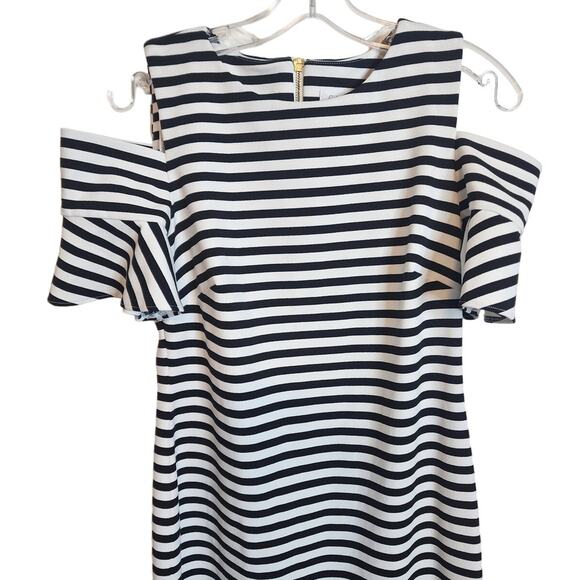 Calvin Klein Cold Shoulder Sheath Dress, Size 10 - Picture 2 of 6